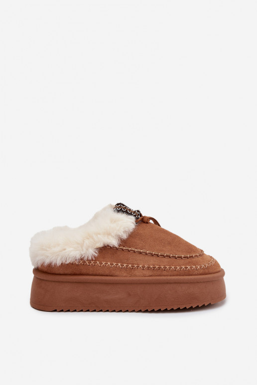 Śniegowce Damskie Na PlatformiewithFuterkiem I Przeszyciami Camel Kellina Śniegowce Damskie Na PlatformiewithFuterkiem I Przeszyciami Camel Kellina