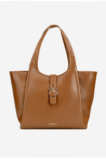 Torebka ShopperkawithKlamrą NOBO BAG6010-017 Jasnobrązowa