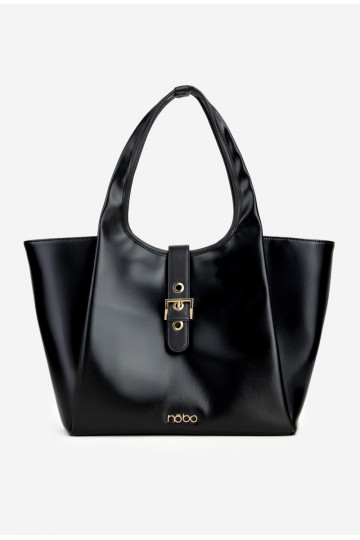 Shopper Bag with Clasp NOBO BAG6010-020 Black