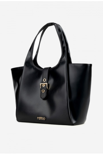 Shopper Bag with Clasp NOBO BAG6010-020 Black 2