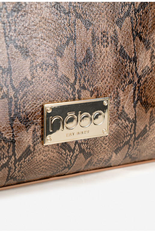 Torebka Zwierzęcy Wzór NOBO BAG6150-M17 Brązowa