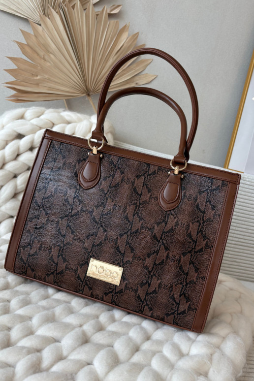 Torebka Zwierzęcy Wzór NOBO BAG6150-M17 Brązowa