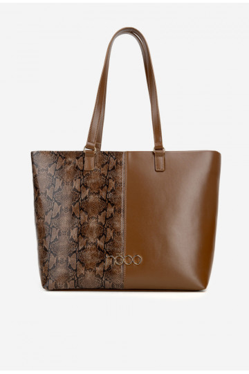 Shopper Bag Animal Pattern NOBO BAG5740-M17 Brown