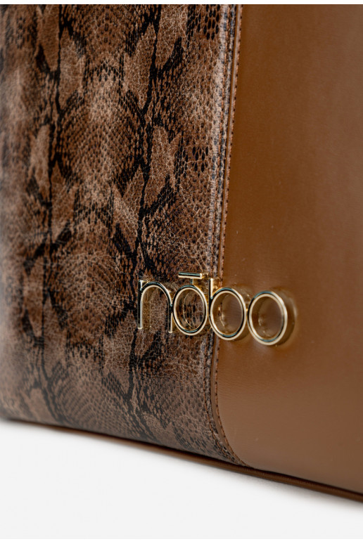 Shopper Bag Animal Pattern NOBO BAG5740-M17 Brown