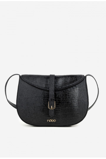 Messenger Bag with Small Pattern NOBO BAG5780-M20 Black