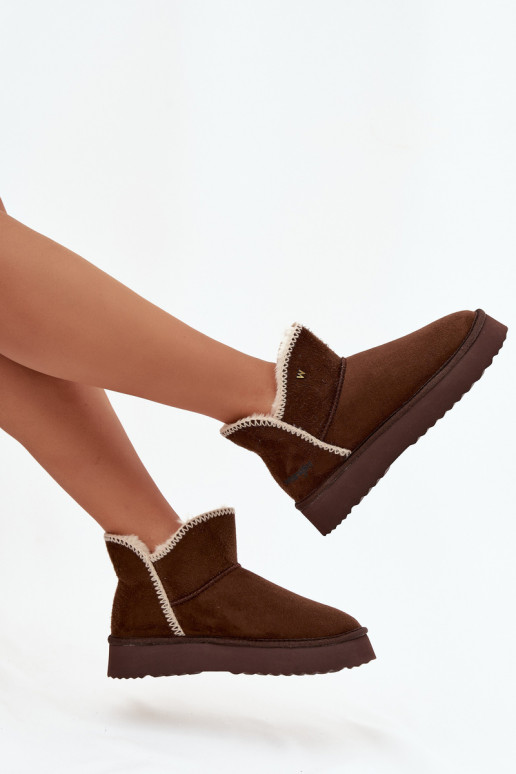 Women's Snow Boots on Platform Wrangler 20253093.IKU Chocolate