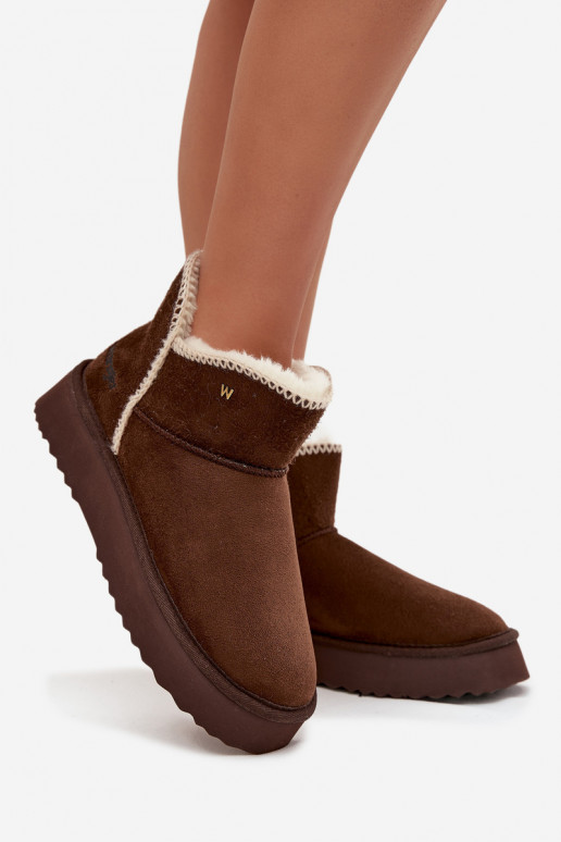 Women's Snow Boots on Platform Wrangler 20253093.IKU Chocolate