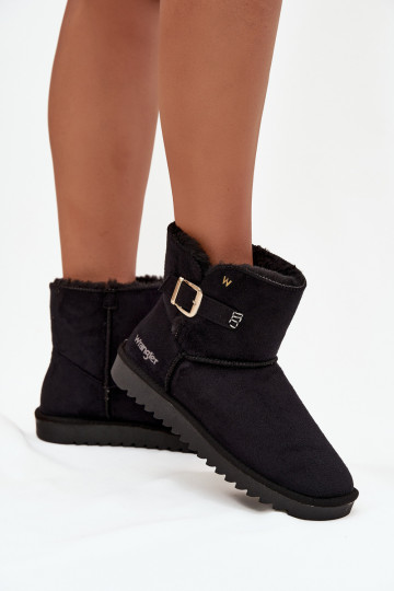 Women's Snow Boots with Buckle Wrangler 20253091.25Y Black