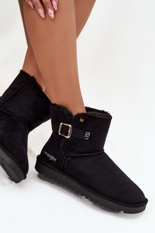 Śniegowce DamskiewithKlamrą Wrangler 20253091.25Y Czarne