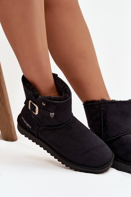 Śniegowce DamskiewithKlamrą Wrangler 20253091.25Y Czarne