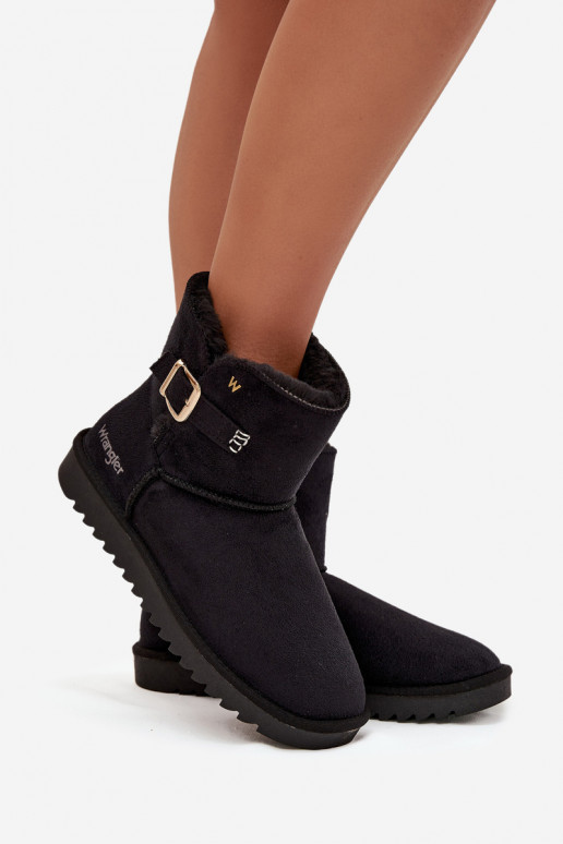 Women's Snow Boots with Buckle Wrangler 20253091.25Y Black