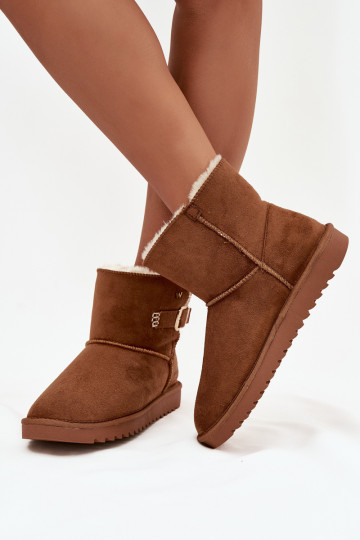 Women's Snow Boots with Buckle Wrangler 20253091.37B Camel 2