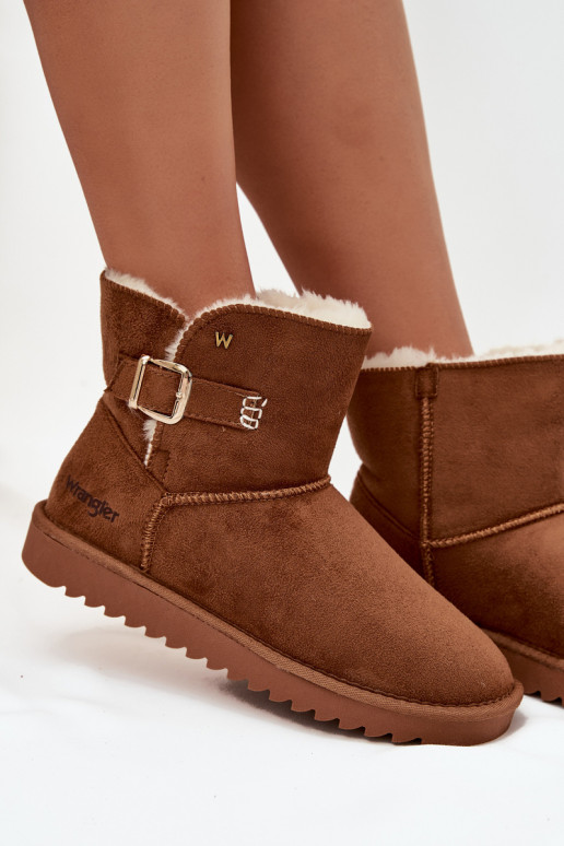 Śniegowce DamskiewithKlamrą Wrangler 20253091.37B Camel