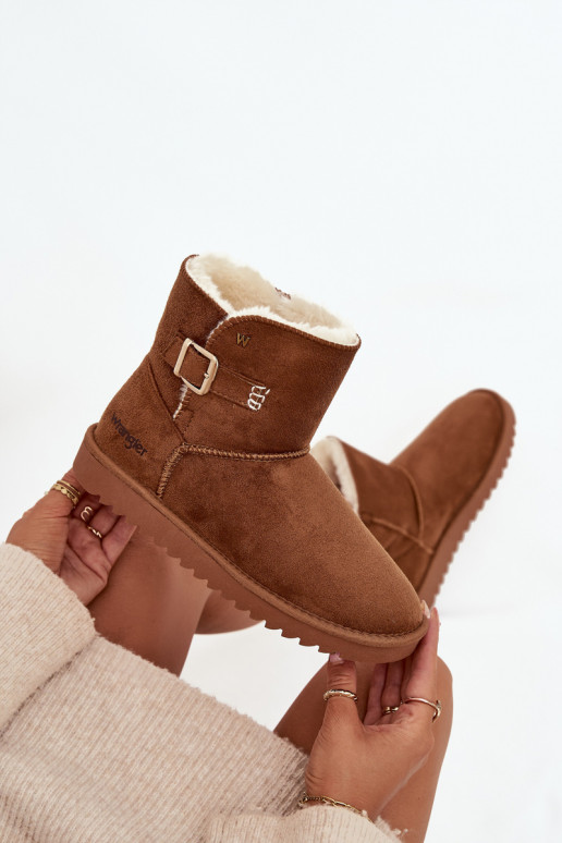 Śniegowce DamskiewithKlamrą Wrangler 20253091.37B Camel