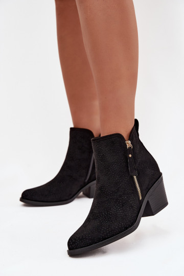 Women's Cowboy Boots with Heel S.Barski HY52-538 Black 2