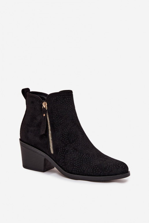 Women's Cowboy Boots with Heel S.Barski HY52-538 Black Women's Cowboy Boots with Heel S.Barski HY52-538 Black