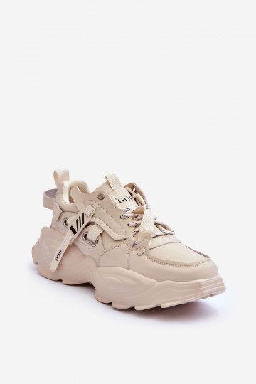 Buty Sportowe Sneakersy GOE MM2N4015 Beżowe