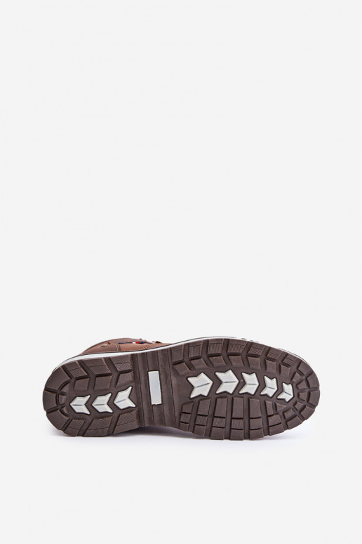 Ocieplane Trapery Męskie McBraun Brązowe