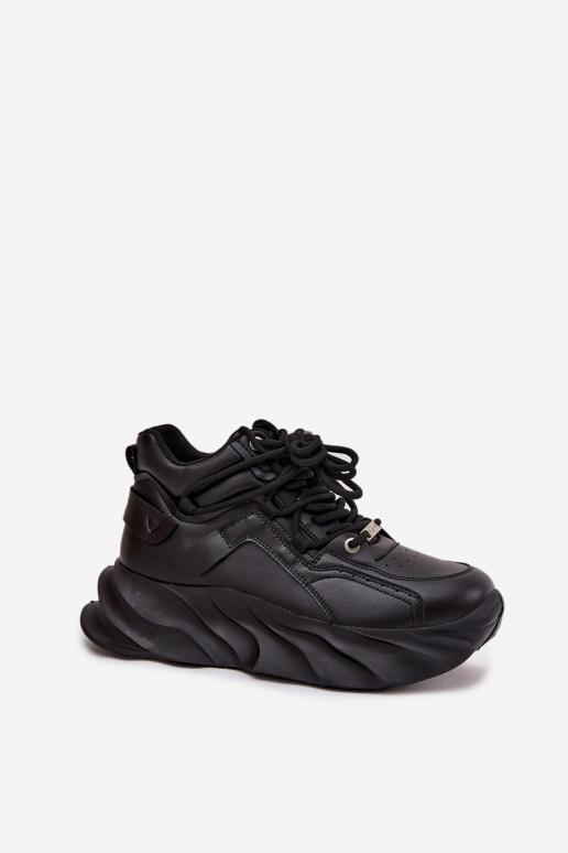 Women's Sneakers Genuine Leather GOE SS2N4036 Black