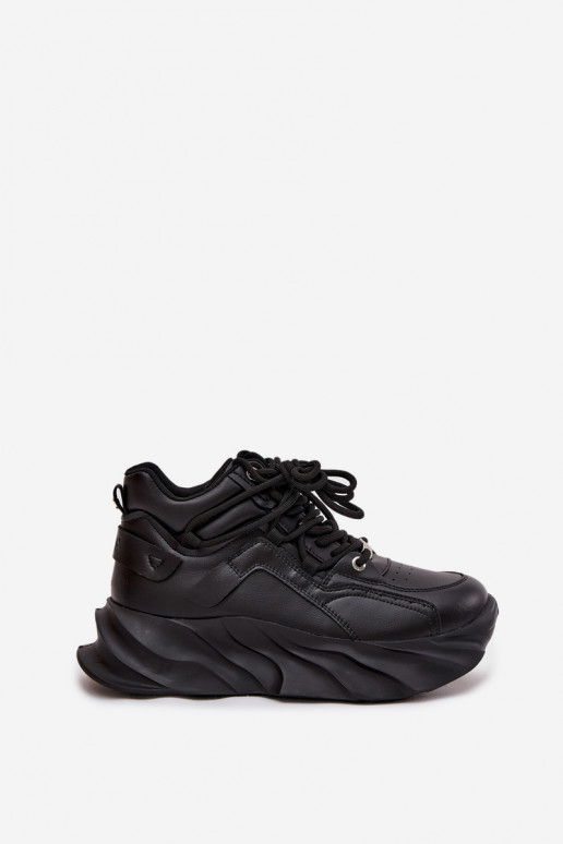 Sneakersy Damskie Skóra Naturalna GOE SS2N4036 Czarne