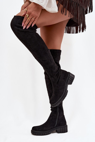 Women's Knee-High Boots S. HY42-122 Black 2