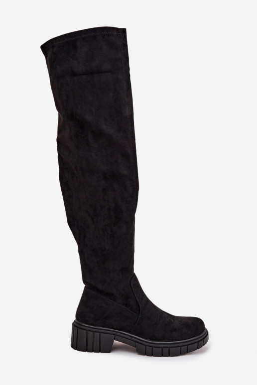 Women's Knee-High Boots S. HY42-122 Black Women's Knee-High Boots S. HY42-122 Black