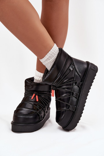 Women's snow boots on platform DFranklin DFSH370020 Black