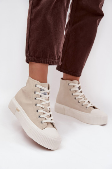 Women's Sneakers On Platform LEE 50253002.35E ISLA WOMEN MID Beige 2
