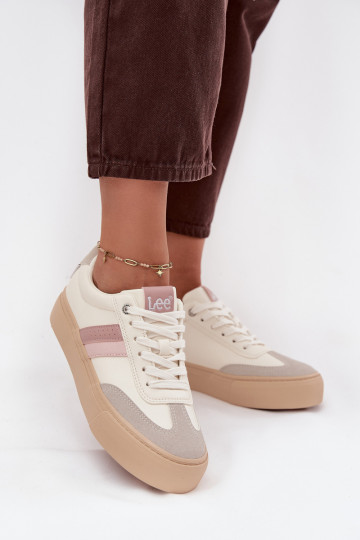Sneakersy Damskie LEE AILANI WOMEN LOW 50253004.02A Zgaszona Biel 2