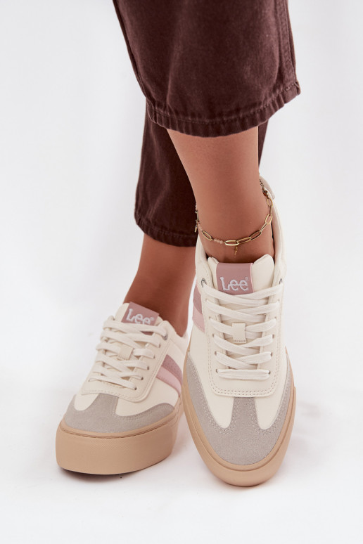 Sneakersy Damskie LEE AILANI WOMEN LOW 50253004.02A Zgaszona Biel