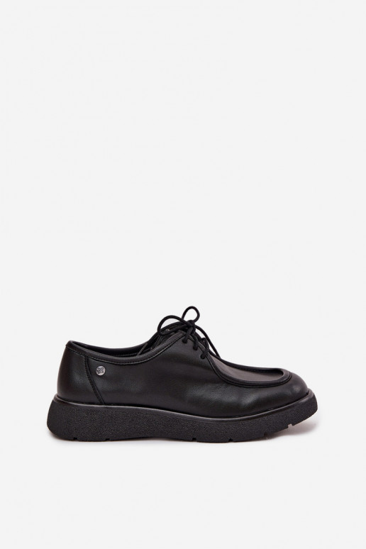 Leather Ladies' Shoes Maciejka K7189-01 Black