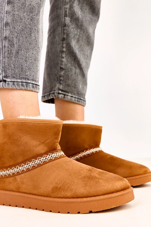 Karmelowe niskie śniegowce z... Karmelowe niskie śniegowce z...