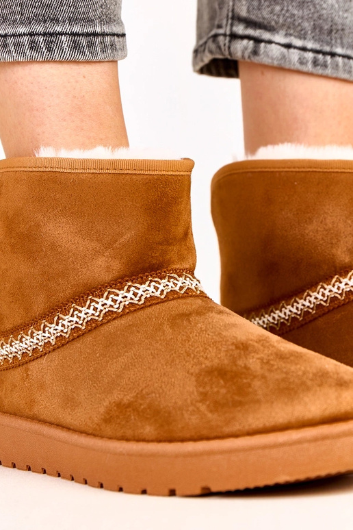 Karmelowe niskie śniegowce z... Karmelowe niskie śniegowce z...