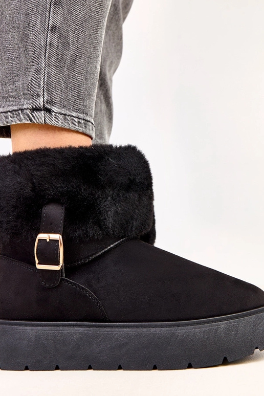 Czarne śniegowce na platformie... Czarne śniegowce na platformie...