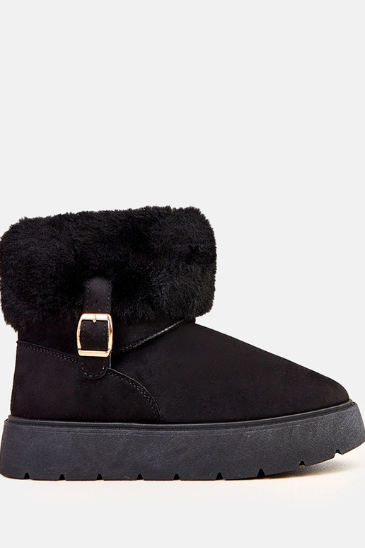 Czarne śniegowce na platformie... Czarne śniegowce na platformie...