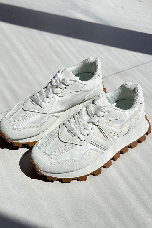 Sneakersy Buty Sportowe Damskie Białe Kalelia