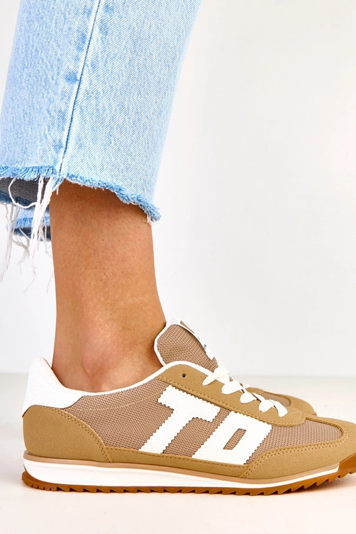 Zielone sneakersy sportowe z białymi...