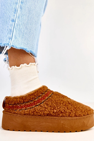 Brązowe niskie śniegowce na... 2