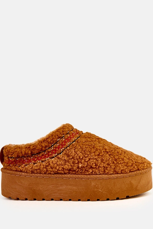 Brązowe niskie śniegowce na... Brązowe niskie śniegowce na...