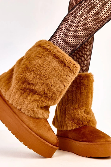 Brązowe śniegowce na... 2