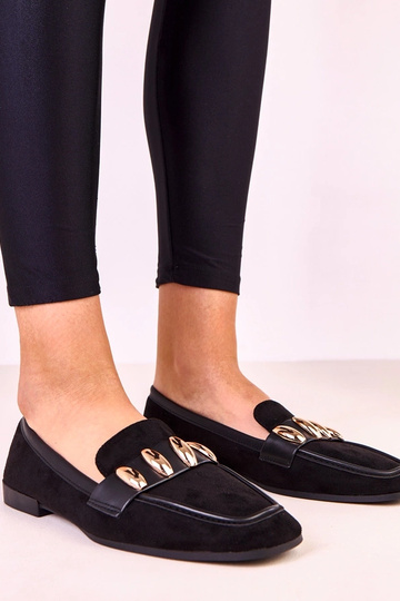 Czarne eleganckie baleriny...