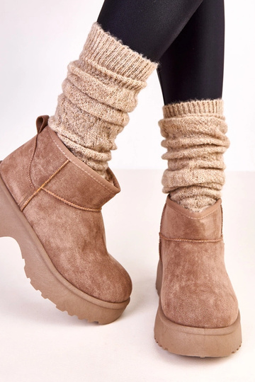 Ciemnobeżowe niskie... 2