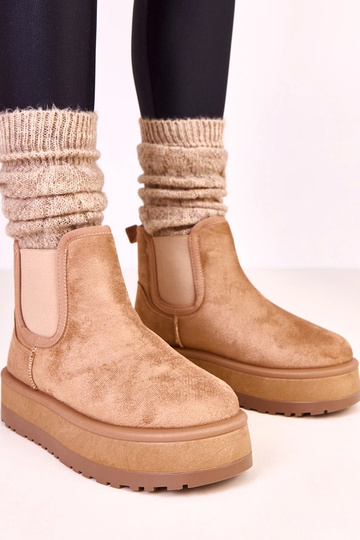 Ciemnobeżowe niskie...