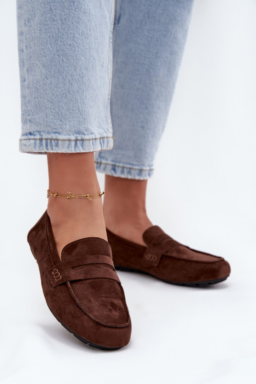 Loafers Moccasins Ladies Flat Dark Brown Soreline Loafers Moccasins Ladies Flat Dark Brown Soreline