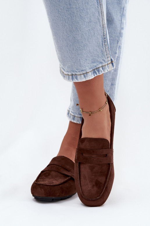 Loafers Moccasins Ladies Flat Dark Brown Soreline Loafers Moccasins Ladies Flat Dark Brown Soreline
