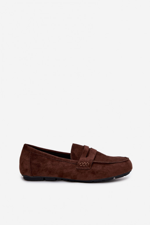 Loafers Moccasins Ladies Flat Dark Brown Soreline Loafers Moccasins Ladies Flat Dark Brown Soreline