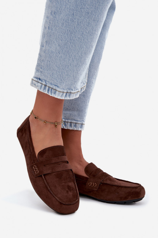 Loafers Moccasins Ladies Flat Dark Brown Soreline Loafers Moccasins Ladies Flat Dark Brown Soreline