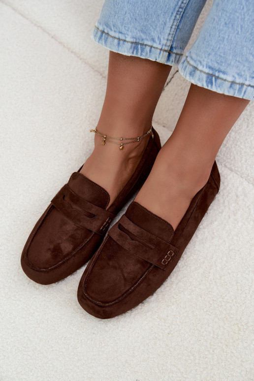 Loafers Moccasins Ladies Flat Dark Brown Soreline Loafers Moccasins Ladies Flat Dark Brown Soreline