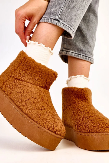 Brązowe śniegowce z... 2