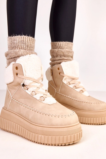 Brązowe botki sportowe...